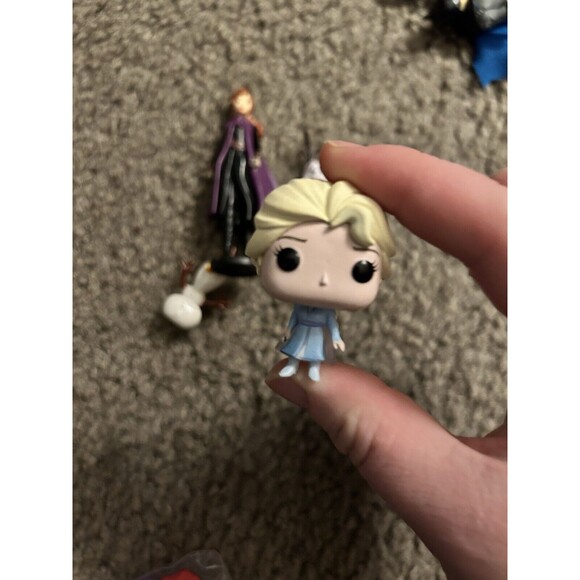 Disneys Frozen Mini Figure Lot Anna Funko Pop Elsa & Olaf - Picture 2 of 7